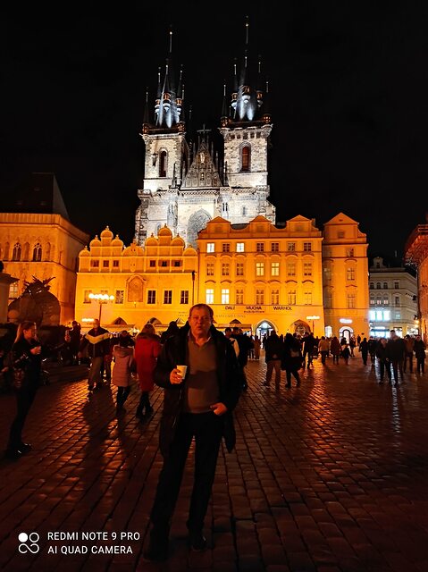 на площади Старомест . Прага .